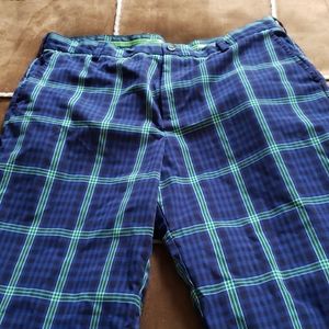 IZOD Plaid Loud Golf Pants Colorful Bright